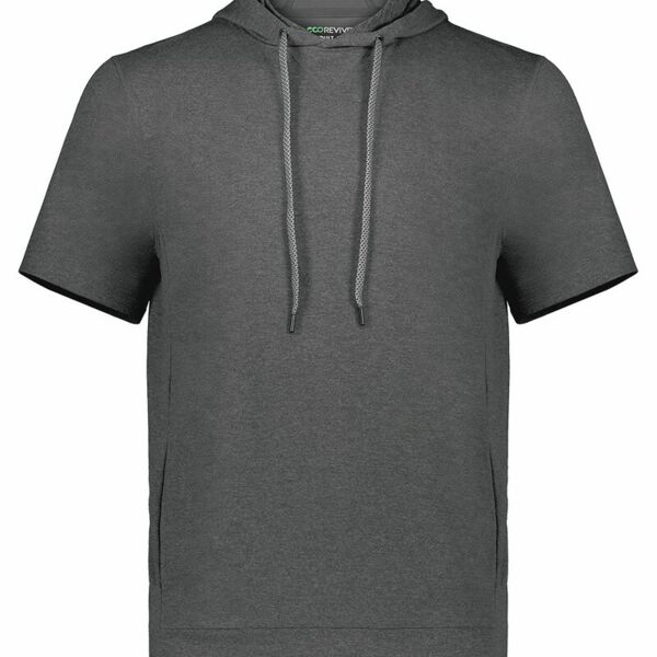 Holloway Men's Eco Revive™ Ventura Soft Knit Short Sleeve Hooded Sweatshirt 222505 Men's Eco Revive™ Ventura Soft Knit Short Sleeve Hooded Sweatshirt Thumbnail