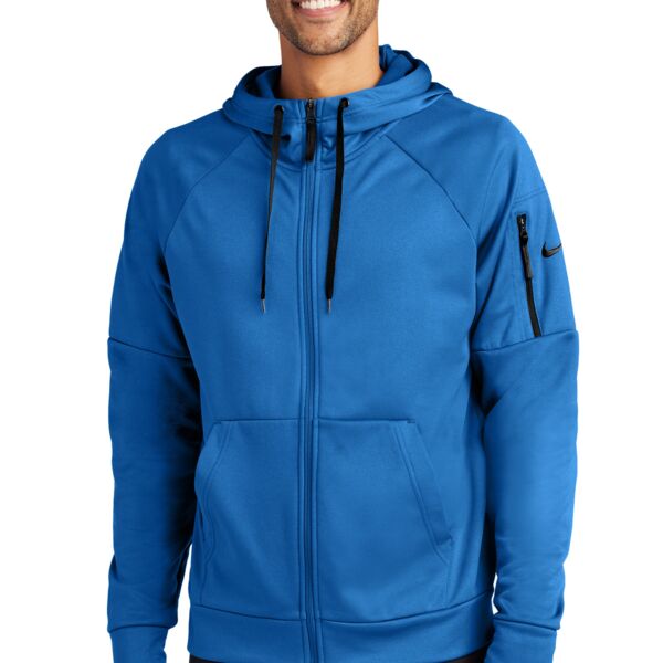 Nike Therma FIT Pocket Full Zip Fleece Hoodie NKFD9859 Therma FIT Pocket Full Zip Fleece Hoodie Thumbnail