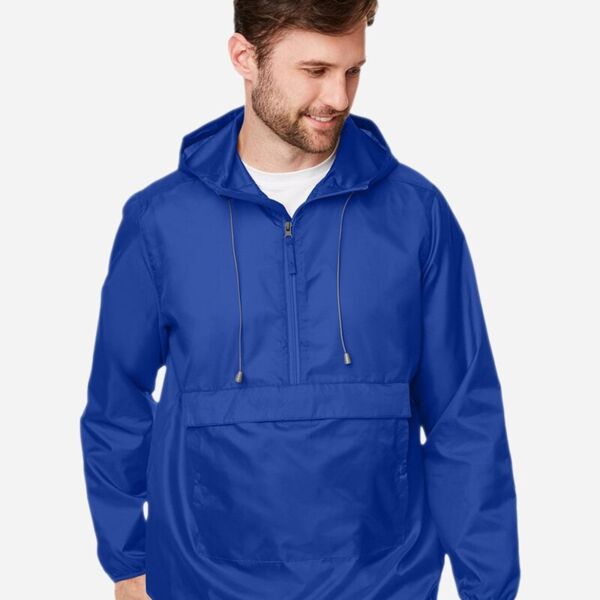 Team 365 Unisex Zone Protect Packable Anorak Jacket TT77 Unisex Zone Protect Packable Anorak Jacket Thumbnail