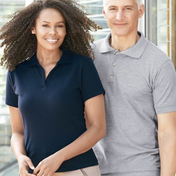 Bayside Women's USA-Made V-Neck Polo 1050 Women's USA-Made V-Neck Polo Thumbnail